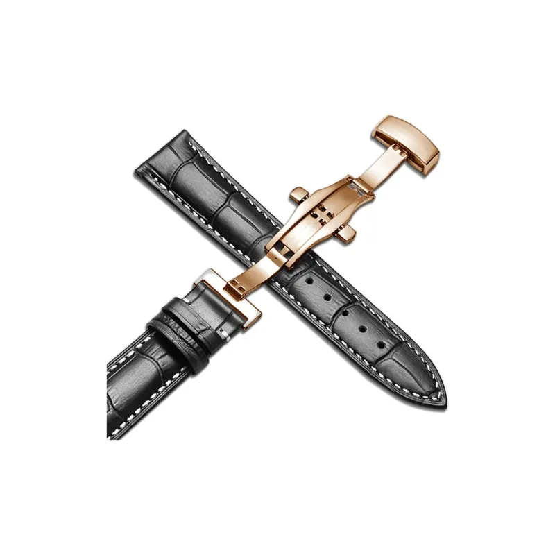 MILANQIAN M&Q Casio Compatibility Watch Band 12 24mm Genuine Leather Material-18