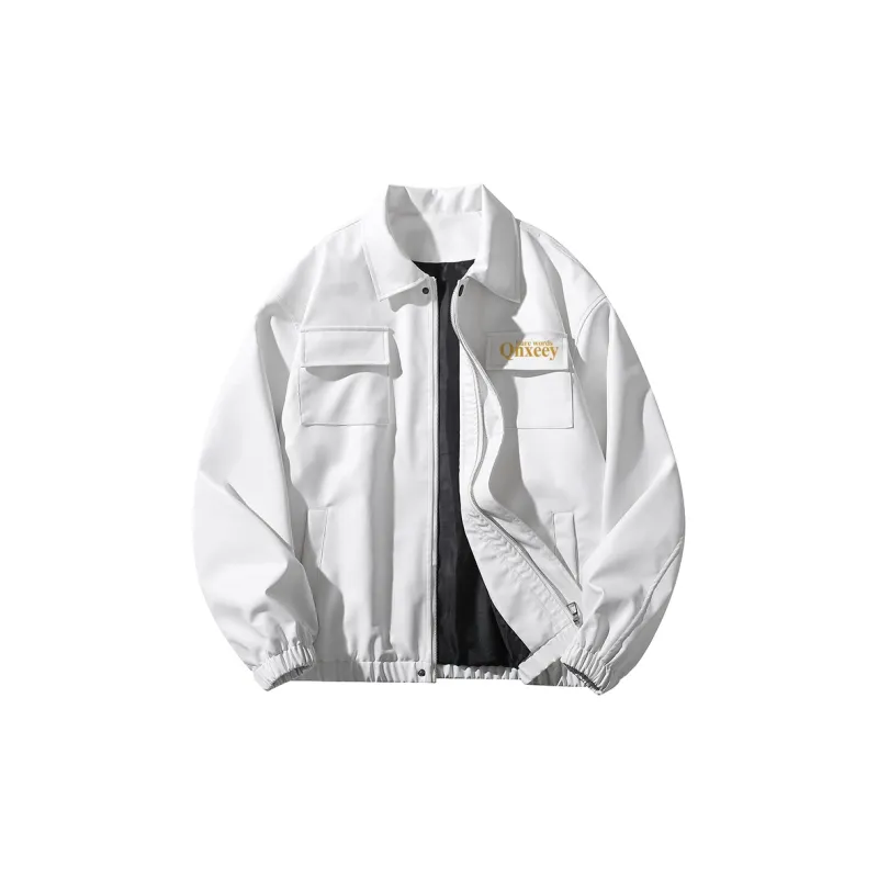 Qnxeey Leather Jackets Unisex-4