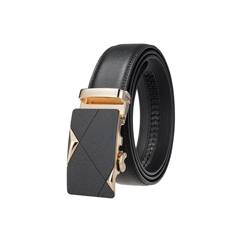 Yalu Preferred Cow Split Leather Belts Men's Width 3.5CM-3