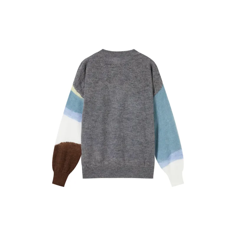 DIALOGUE Sweater Women's Blue Gray Multicolor-1