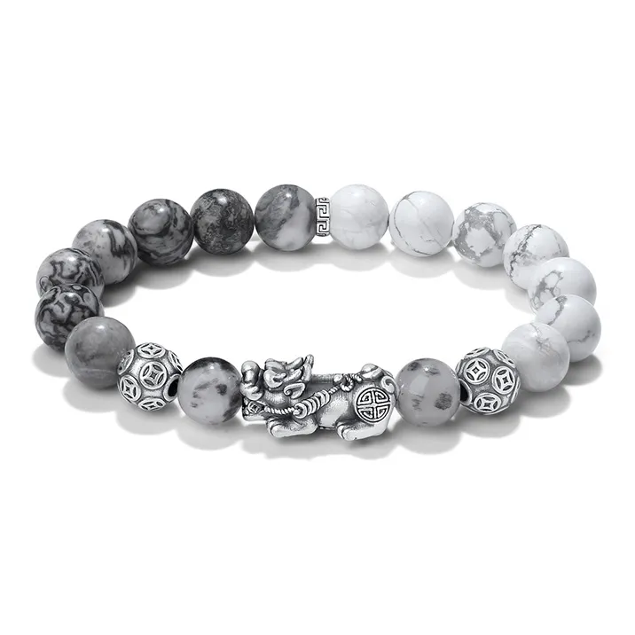 YINCHIE Map Stone Bracelets Men's-0