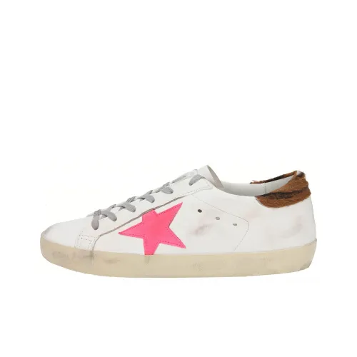 Golden Goose Super Star White Fluorescent Red Zebra Women's