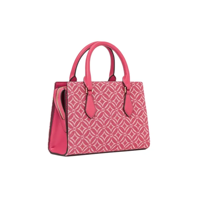 MICHAEL KORS Jacquard Tote Bag, Shopping Bag, Crossbody Bag, One Shoulder Handbag Small Size Women's Light Berry-1