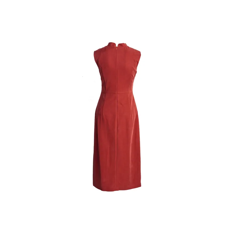 ROEYSHOUSE Sleeveless Dress Women's Orange Red-1