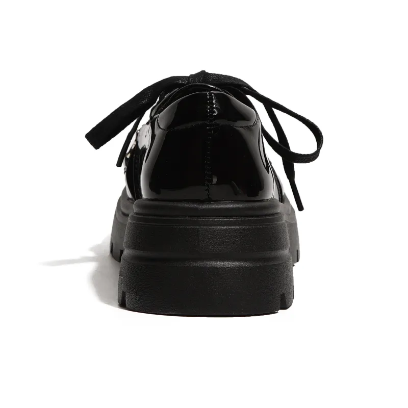 NUNZ Loafers Women's Black Glossy/Black Matte-3
