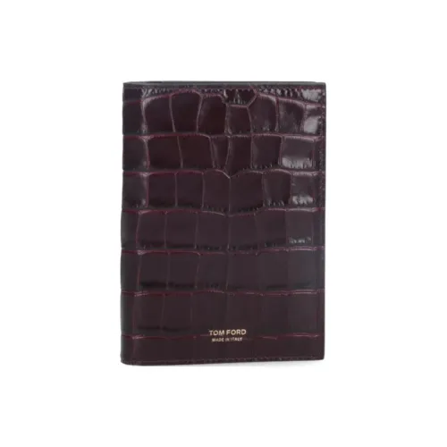 TOM FORD Leather Card Holder Men's Brown