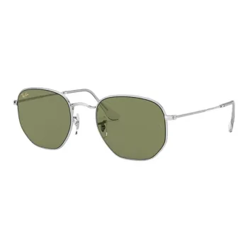 RayBan Metal Round Sunglasses Unisex Silver