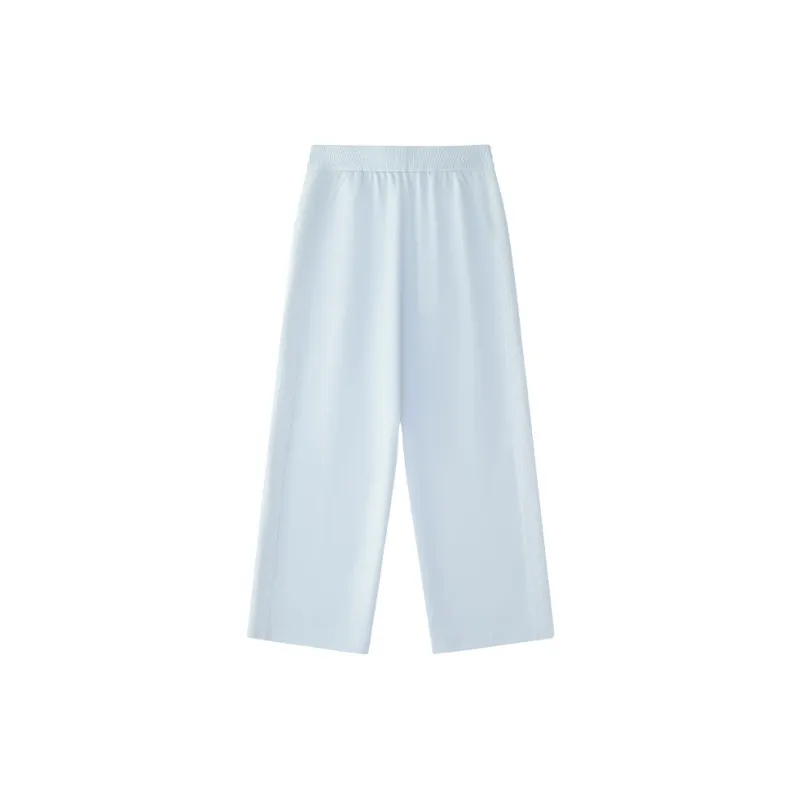 FILA FUSION Knitted Sweatpants Women's Folk Blue-1
