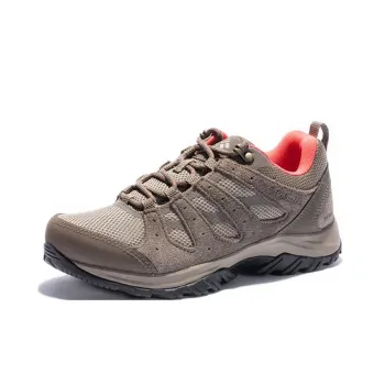 Columbia Anti Slip Wear Resistant Low Top Trekking Shoes Women's Gray Brown