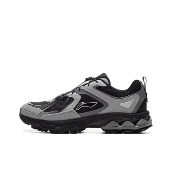 LiNing Support 2.0 Trail V2 Anti Slip Wear Resistant Low Top Running Shoes Men's Black Gray Color