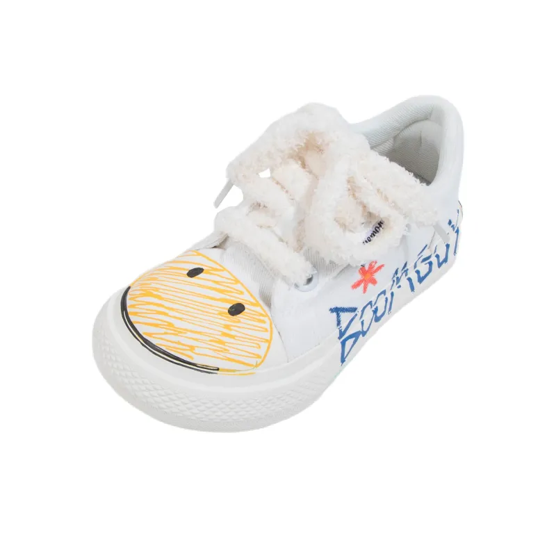 BOOM GUY Canvas Shoes Unisex Low Top Yellow/Pink-4