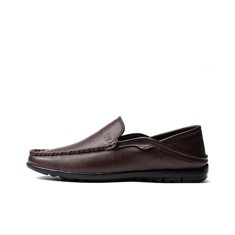 Mulinsen Men's Casual Shoes Men Low Top Black/Brown/White-5