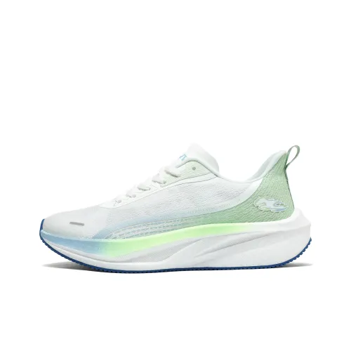 AVJV Running Shoes Men Low-Top White Light Green