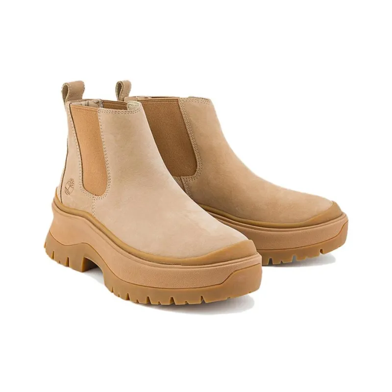 Timberland Short Chelsea Boots Women's Beige-3