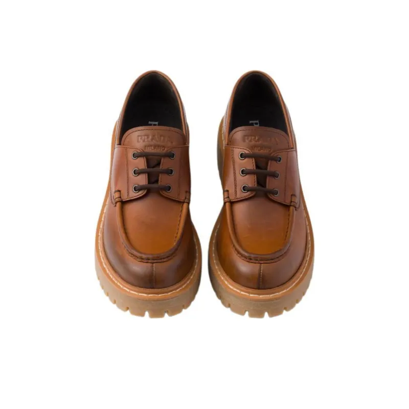 PRADA Loafers Women's Brown-4