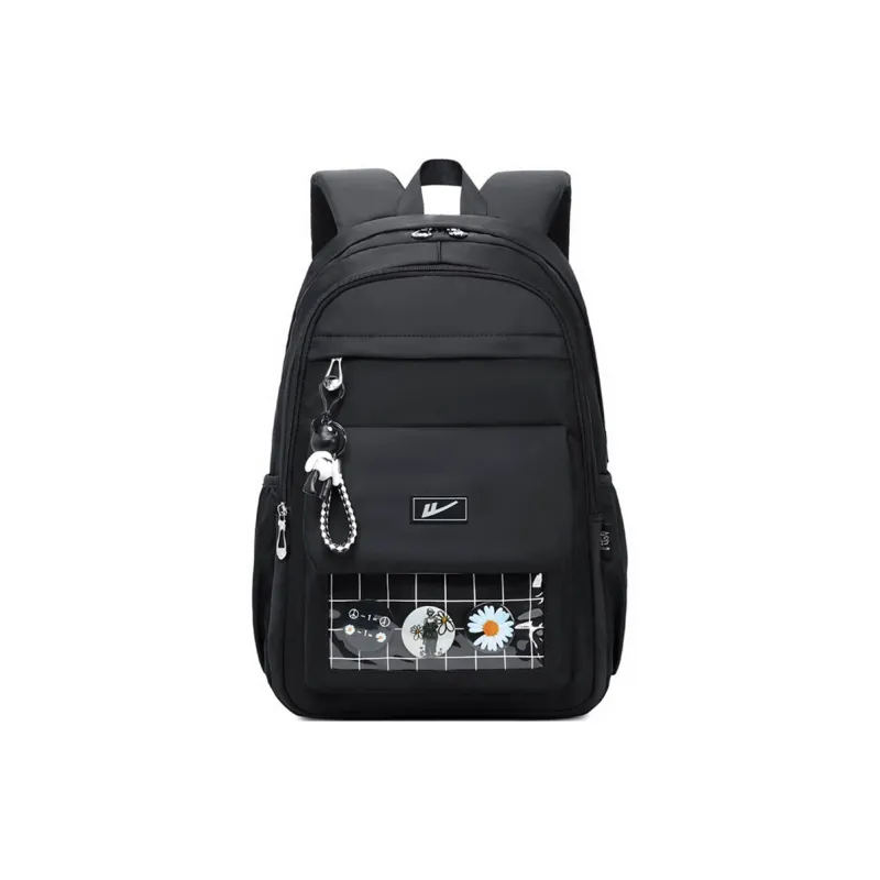 Warrior Nylon Backpack Unisex Black-0
