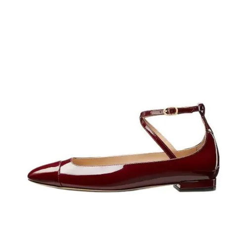 Stuart Weitzman/SW Eden Casual Single Shoes Women's Red