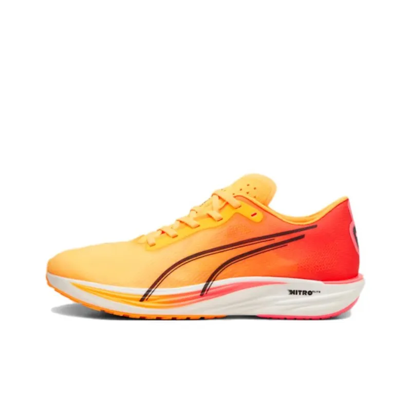 PUMA Liberate Nitro Slip Resistant And Breathable Low Top Casual Running Shoes Men's Orange-0
