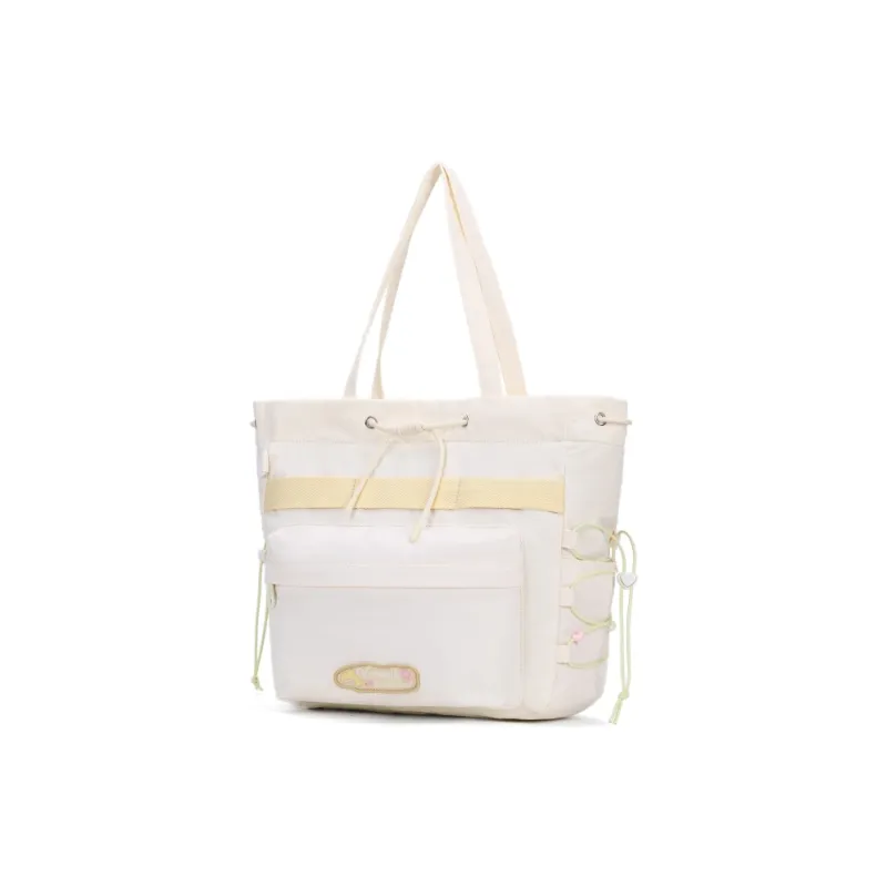 VANWALK Polyester Tote Bag, Shoulder Bag Women's Taro Purple/Mint Blue/Vanilla White-6