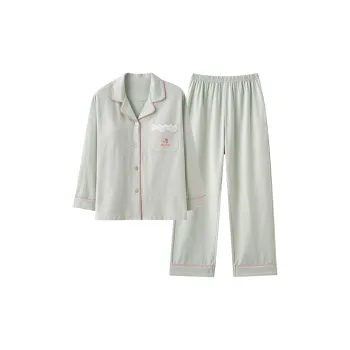 CAIHENGTONG Pajama Set Women's Light Green