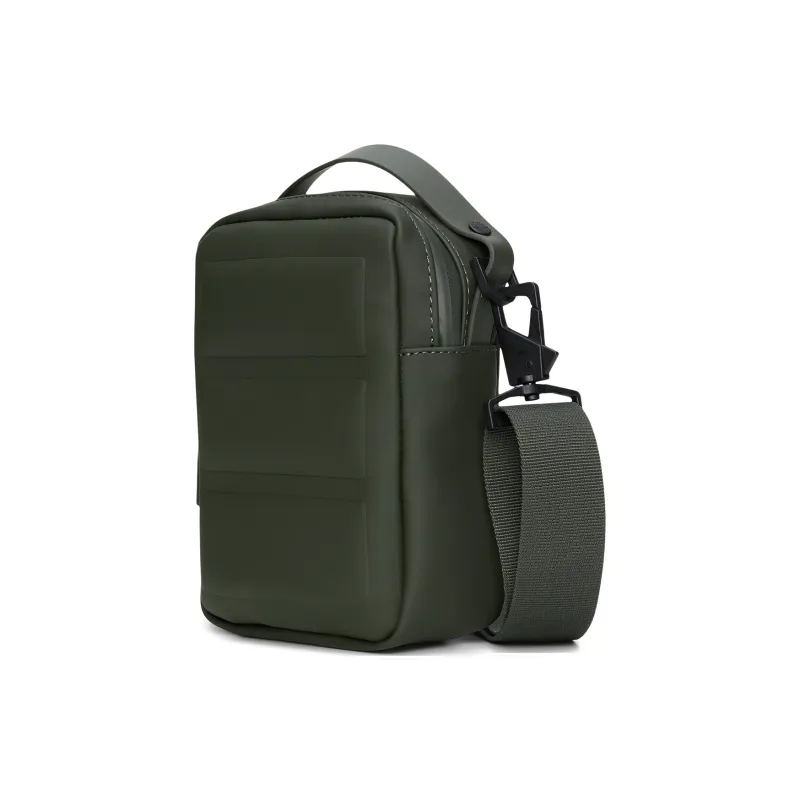 Rains Polyester Crossbody Bag Sports Handbag Regular Unisex Black/Green/Sand Dune Yellow-3