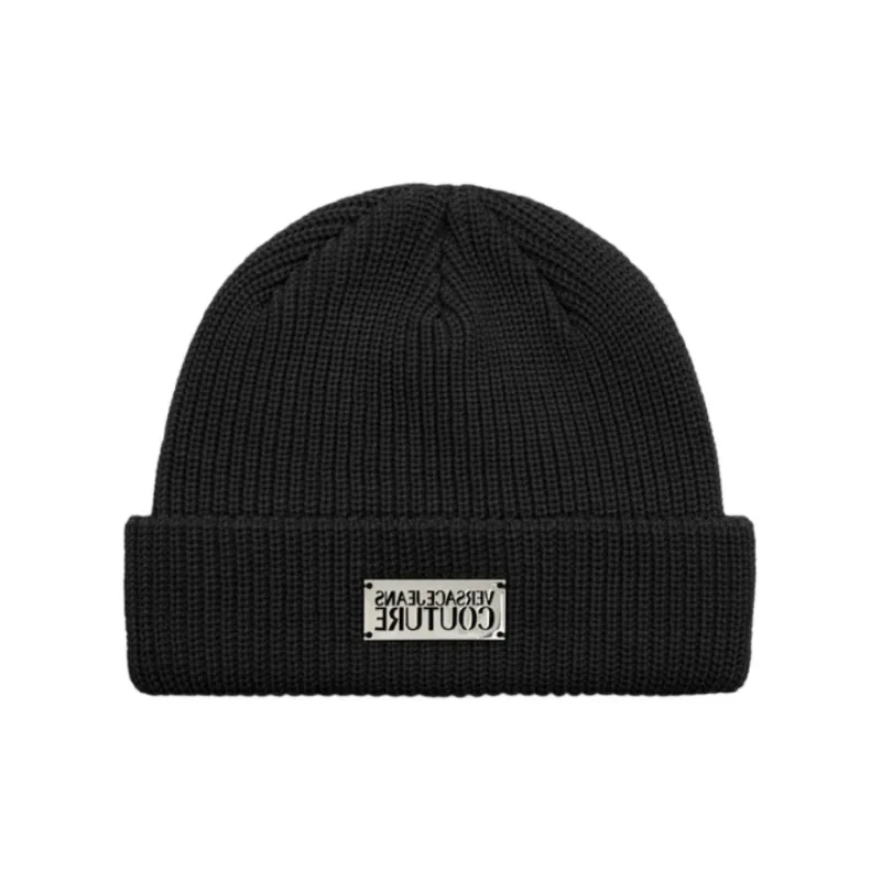 VERSACE Ribbed knit Beanie Hat-1