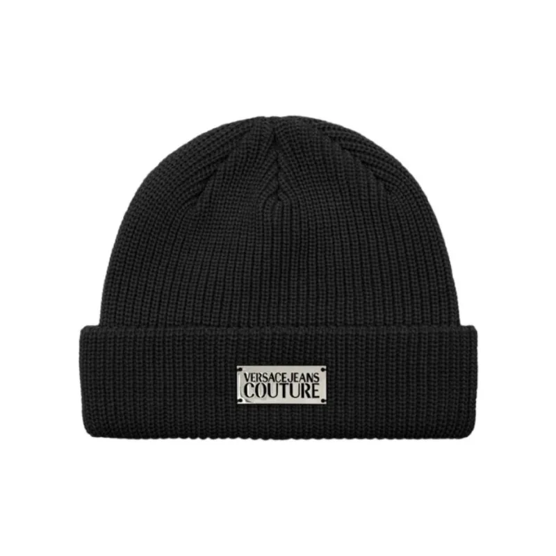 VERSACE Ribbed knit Beanie Hat-0