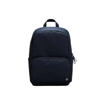 Lululemon Recycled Polyester Backpack Unisex Pure Navy With Horizontal Grey Accents