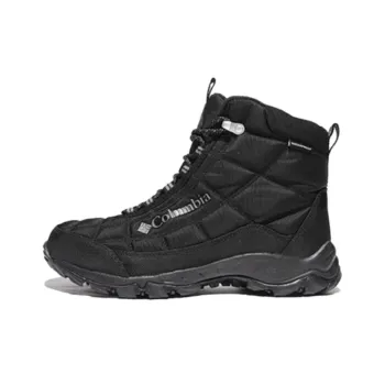 Columbia Firecamp Anti Slip Wear Resistant Mid Top Trekking Shoes Men's Black