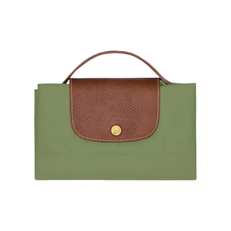LONGCHAMP Nylon Handbag Trumpets Unisex Green-3