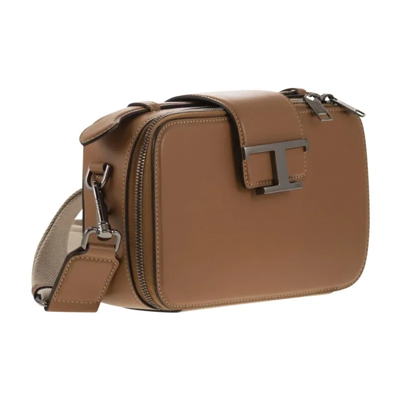 TOD'S Calfskin Camera Bag Shoulder Bag Crossbody Bag Handbag Mini Men's Brown-1