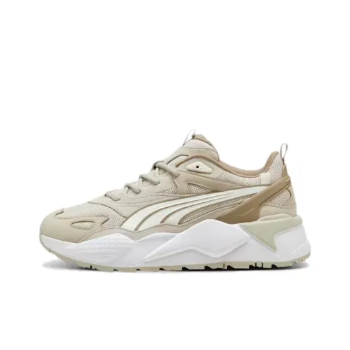 PUMA RS X Anti Slip Wear Resistant Low Top Running Shoes Unisex Gray White