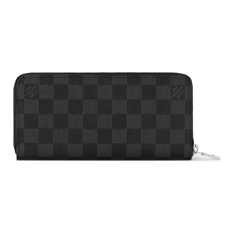 LOUIS VUITTON Zippy Graphite Canvas Wallet Men's Gray-1