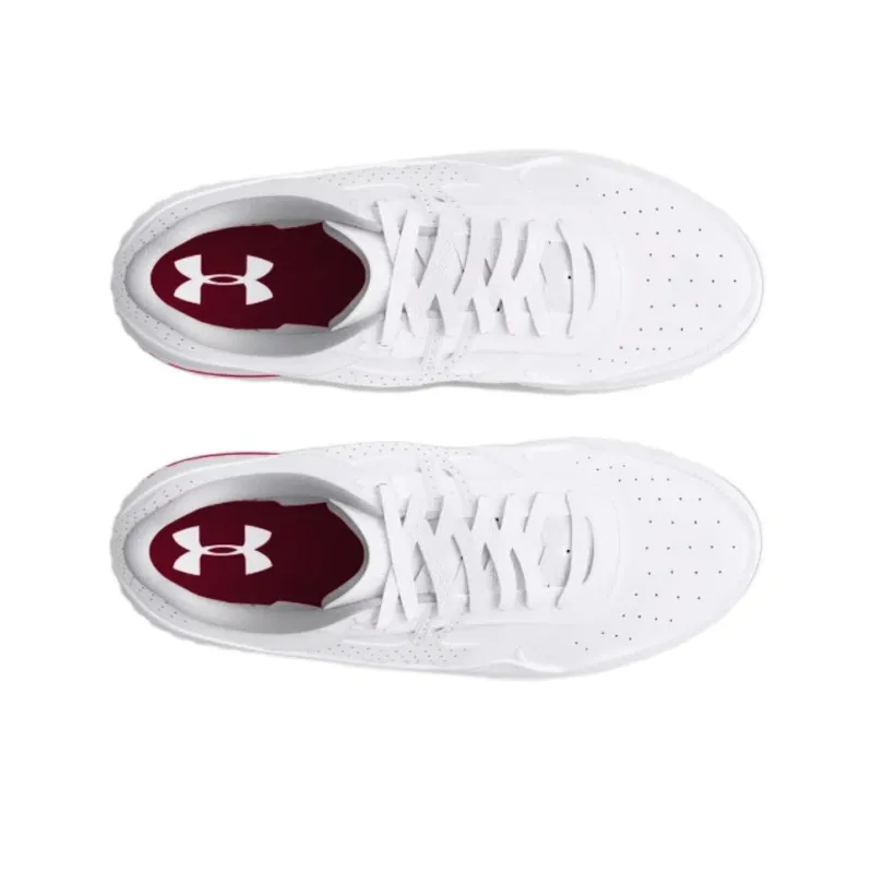 Under Armour Anti Slip Wear Resistant Low Top Casual Shoes Women's White-3