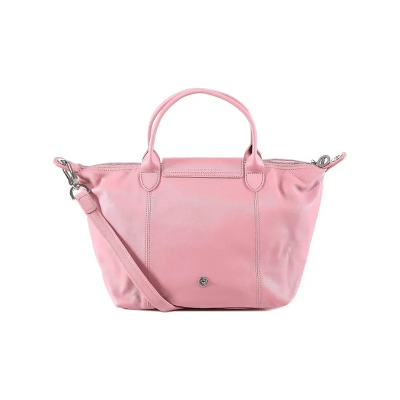 LONGCHAMP Lambskin Shoulder Bag Crossbody Bag Handbag Women's Pink-2