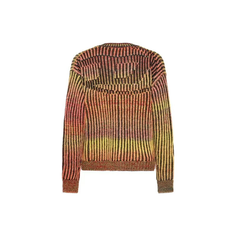 DIESEL K Oakland Cr V Neck Ribbed Cardigan-1
