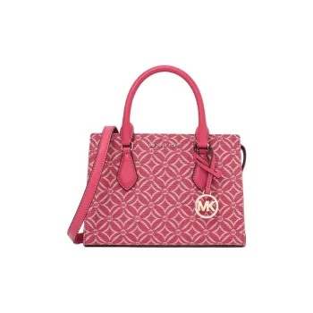 MICHAEL KORS Jacquard Tote Bag, Shopping Bag, Crossbody Bag, One Shoulder Handbag Small Size Women's Light Berry