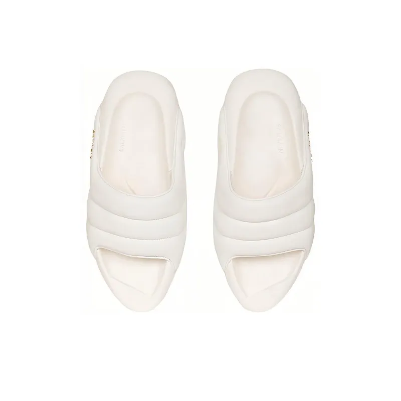 BALMAIN B IT Odor Resistant Slide Slippers Women's White-2
