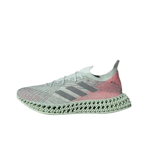 Adidas 4D FWD Running Shoes Men Low-Top Linen Green/Gray/Pink