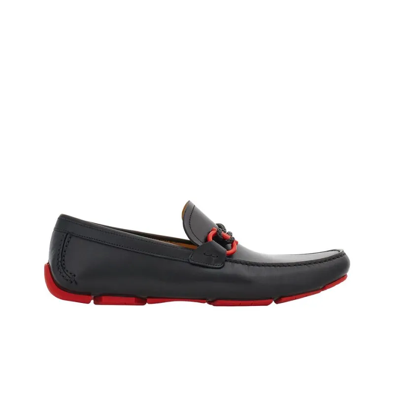 FERRAGAMO Driver Gancini-plaque Loafers-1