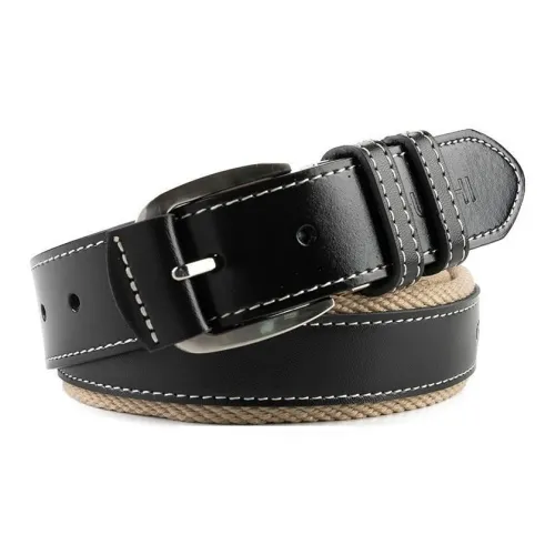 AUGTARLION Genuine Leather Business Fashion For Young Men Leather Belts Mens Black 3.5cm