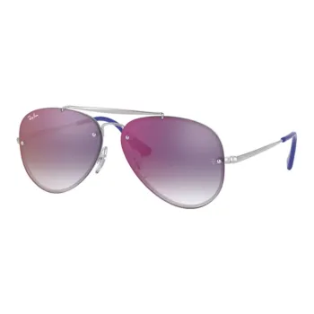 RayBan Metal Aviator Sunglasses Kids' Silver