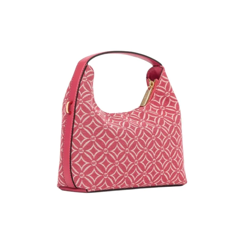 MICHAEL KORS Jacquard Fabric Crossbody One Shoulder Handbag Small Size Women's Light Berry Pink-1