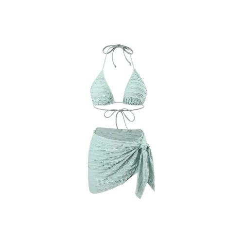 YMEISHAN Two-Piece Swimsuits Women's Pea Green