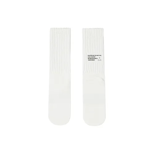 URBAN STANDARD Crew Socks Men's 1 Pack Ecru