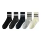 Black 1-Dark Gray 1-Navy Blue 1-Gray 1-White 1[5 Pack]