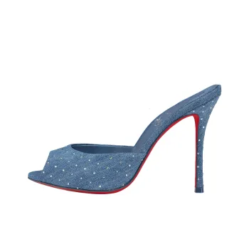 CL LUBOTING Me Dolly Slide Slippers 10cm Women's Blue