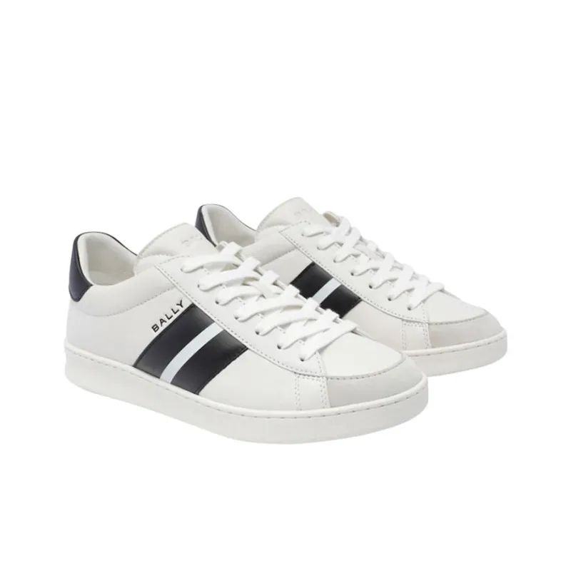 BALLY Tyger Low Top Skateboard Shoes Men's White-3