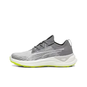 PUMA Electrocat Nitro Anti Slip Wear Resistant Low Top Golf Shoes Men's Gray Yellow