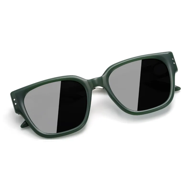 PULAIS Plate Frame Square Sunglasses Unisex-5
